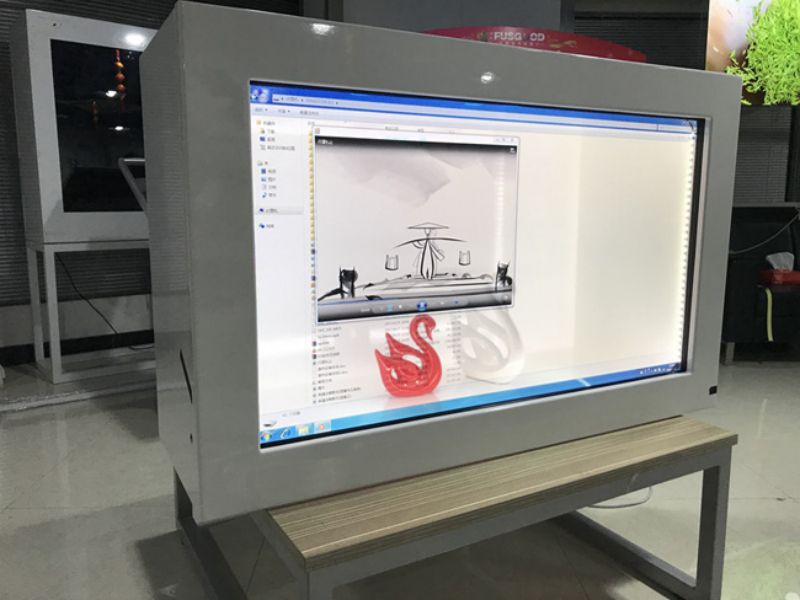 廠家定制觸摸展示柜透明款-02