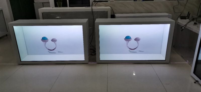 24寸透明屏展示柜生產(chǎn)-05
