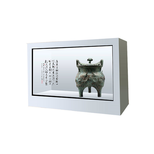 lcd透明屏幕櫥窗透明展示柜紅外觸摸廣告機(jī)博物館展覽館55寸生產(chǎn)廠家批發(fā)