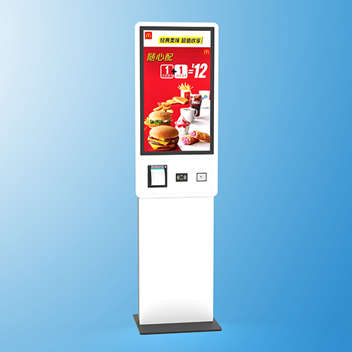 32寸立式點餐機(jī)自助服務(wù)一體機(jī)壁掛機(jī)接口定制掃碼刷卡小票打印深圳廠家定制