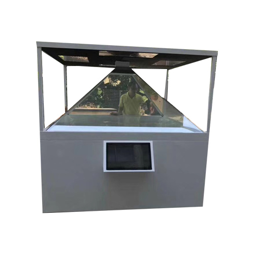 360度全息投影展柜正三角裸眼3D立體金字塔空中懸浮幻影成像沙盤展示柜
