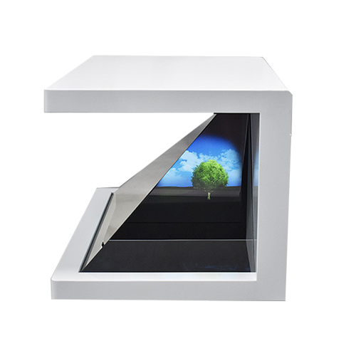 21.5寸透明全息柜金字塔展示柜臺270生產(chǎn)廠家顯示展示柜價格報價