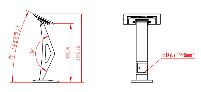 臥式廣告機(jī)windows電容觸摸