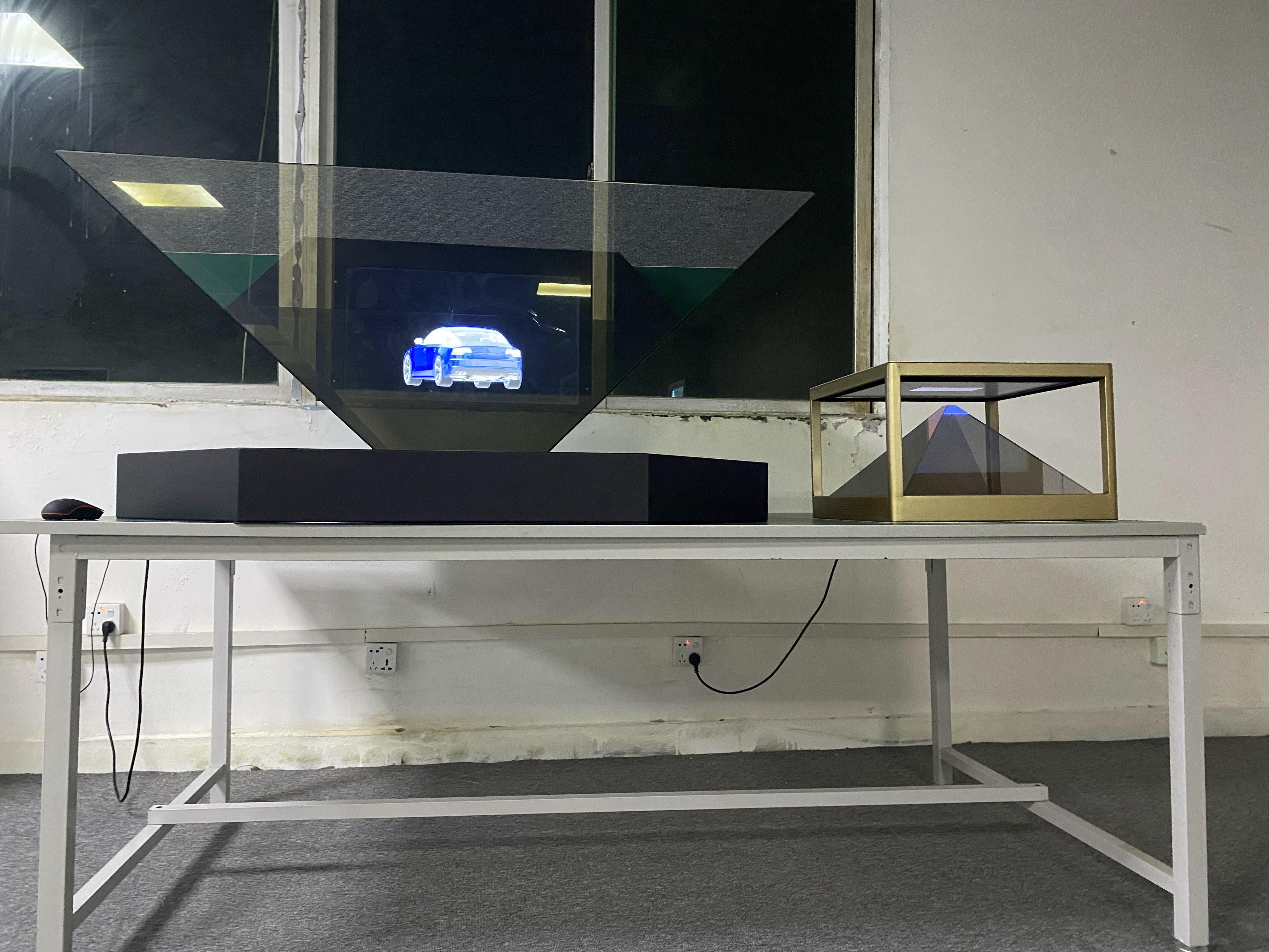 360度透明全息展示柜桌面款