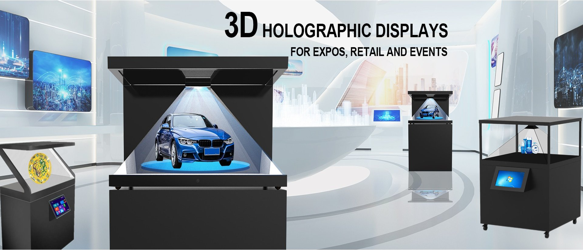 3D全息投影多媒體展示柜