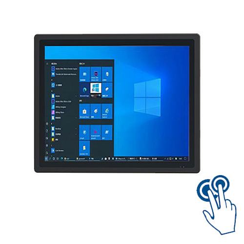 19寸外嵌式工業(yè)觸摸一體工控機(jī) Windows電容觸摸數(shù)字看板嵌入平板機(jī)