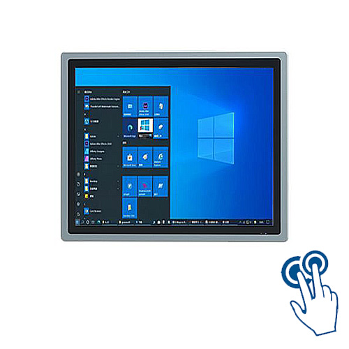 19寸外嵌式工業(yè)觸摸一體工控機(jī) Windows電容觸摸數(shù)字看板嵌入平板機(jī)