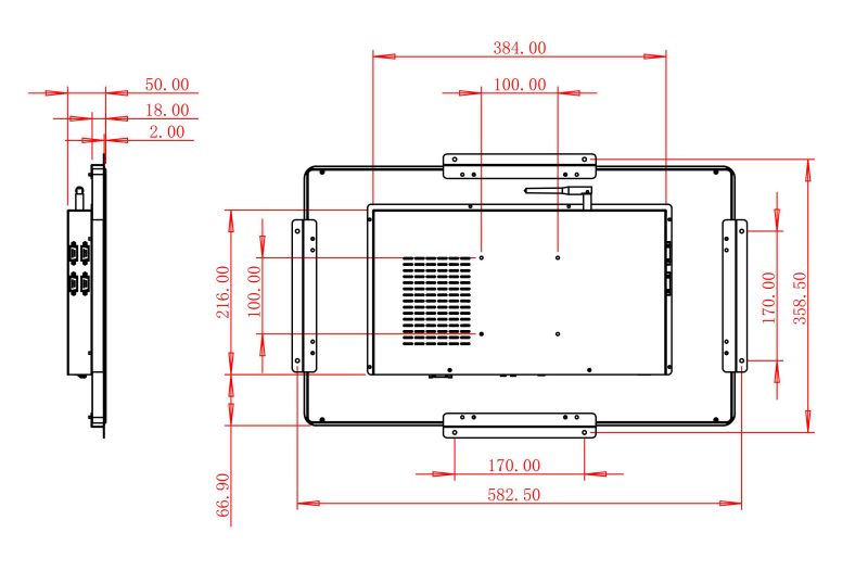 23.8寸嵌入式工業(yè)一體機電腦
