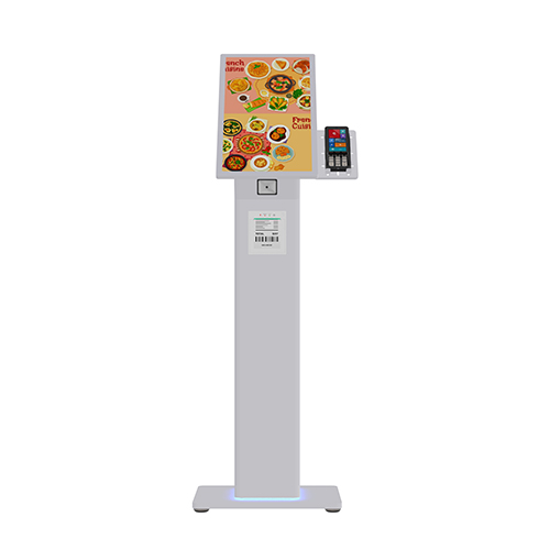 21.5寸自助點餐一體機立柱式點餐機廠家直銷-智能語音點餐系統(tǒng)，支持定制餐品界面