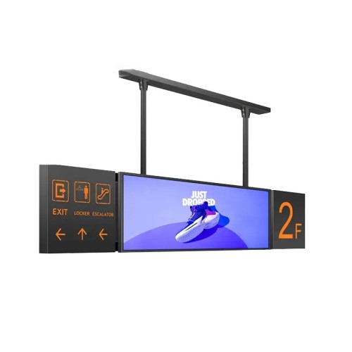 智能零售數(shù)字標(biāo)牌條形廣告機(jī)面包店飲品店超寬條形液晶屏壁掛式貨架顯示屏