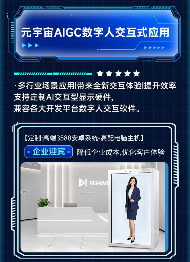 智能交互數(shù)字人全息艙