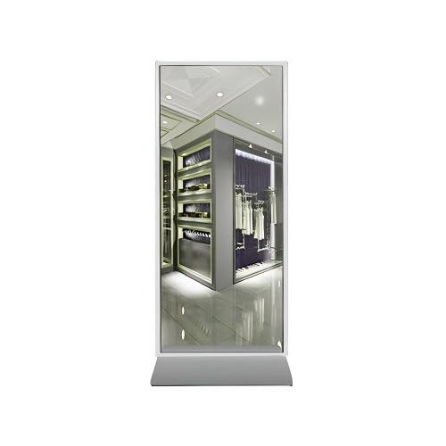 智能鏡面廣告機鏡子觸摸屏可看電視衛(wèi)浴鏡人體感應(yīng)互動魔鏡顯示屏