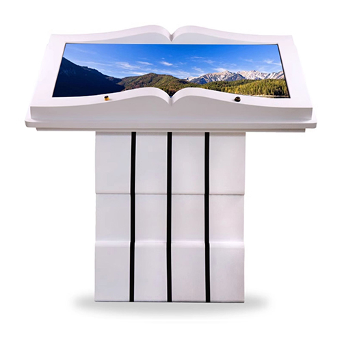 智顯通電子翻書機(jī)觸摸查詢一體機(jī)55英寸顯示屏紅外觸控虛擬投影書模隔空智能翻書一體機(jī)