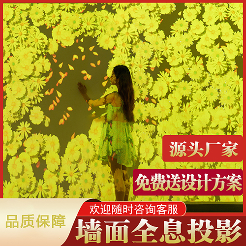 全息觸碰互動投影墻面感應地面海浪互動投影3d體感互動投影餐廳沉浸式投影兒童樂園走廊地面激光互動投影廠家