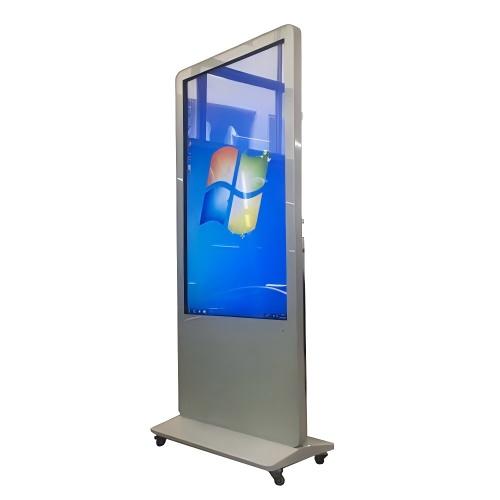 65寸觸控一體機移動款 帶腳輪 展廳活動現(xiàn)場信息查詢機 工廠源頭批發(fā)