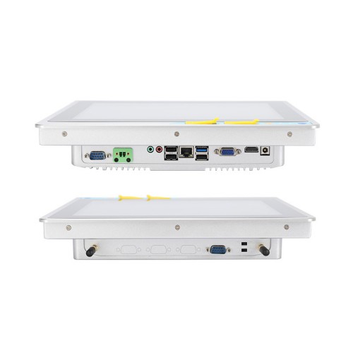 智顯通全封閉工控一體機(jī)嵌入式前置雙USB開關(guān)電容電阻觸摸車間防塵防水壁掛觸控工業(yè)平板電腦