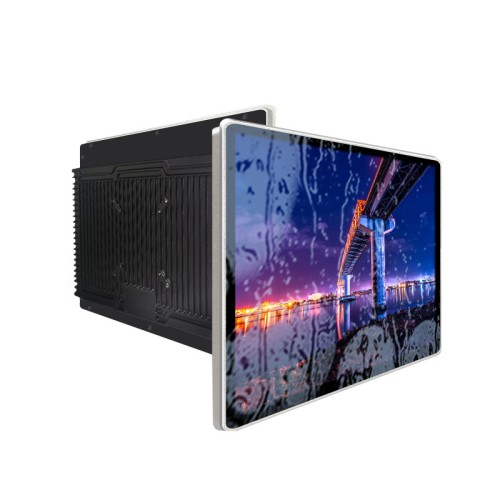 ZXTLCD 鋁板封閉式細(xì)窄邊觸摸工控一體機(jī)防水工業(yè)電腦嵌入式電阻電容壁掛桌面顯示器